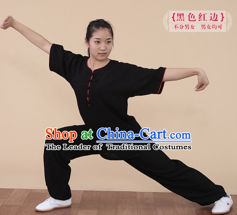 Top Tai Chi Uniforms Kung Fu Costume Martial Arts Kung Fu Training Uniform Gongfu Shaolin Wushu Clothing for Men Women Adults Children