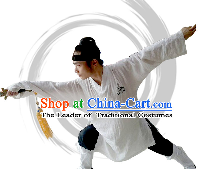 Top Tai Chi Uniforms Taoist Uniform for Men Women Adults Kids