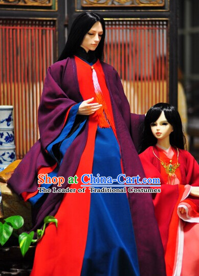 Ancient Chinese Emperor Prince Prime Minister Clothing Complete Set for Men