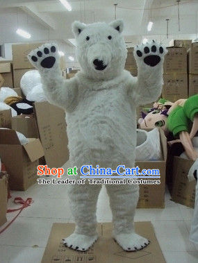 Mascot Uniforms Mascot Outfits Customized Walking Mascot Costumes Animal Cartoon Polar Bear Mascots Costume