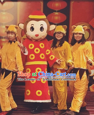 Mascot Uniforms Mascot Outfits Customized Walking Mascot Costumes Animal Monkey Year Mascots Costume