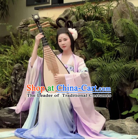 Chinese Style Dresses Kimono Dress Tang Dynasty Empress Princess Queen Outfits Complete Set for Women