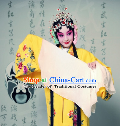 Chinese Opera Hua Dan Costumes and Headpieces Complete Set for Women