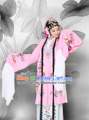 Chinese Opera Hua Dan Costumes and Headpieces Complete Set for Women