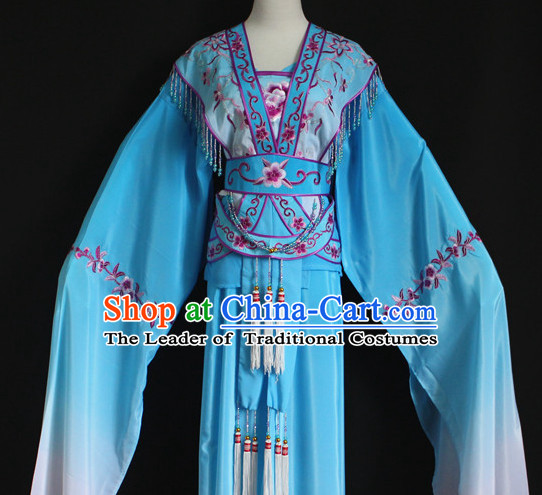 Color Transition Chinese Opera Hua Dan Costumes Complete Set for Women