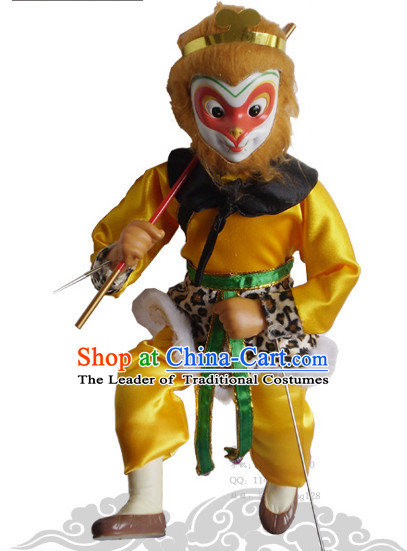 20 Inches High Sun Wukong Monkey King Hands Traditional String Puppet
