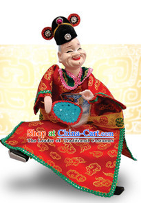 Traditional Chinese Handmade City Gatekeeper Glove Puppet Hand Puppets