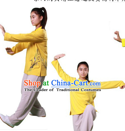 Chinese Traditional Kung Fu Practice and Competition Costume Wing Chun Apparel Taiji Tai Chi Uniform for Adults Children Women Girls