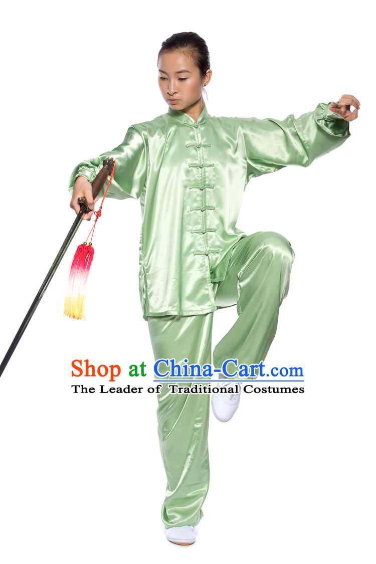 Chinese Traditional Kung Fu Martial Arts Practice and Competition Costume Wing Chun Apparel Taiji Tai Chi Uniform for Adults Children Men Women Boys Girls