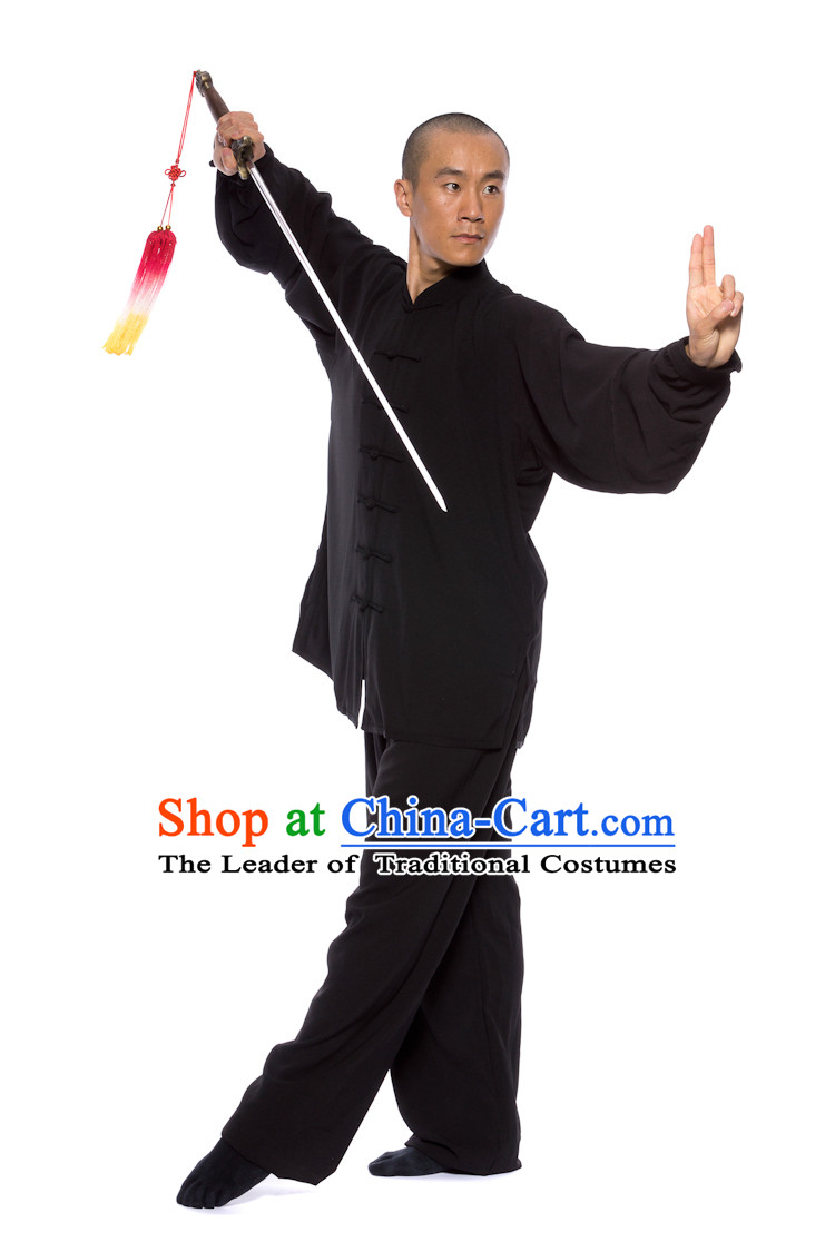 Chinese Traditional Kung Fu Martial Arts Practice and Competition Costume Wing Chun Apparel Taiji Tai Chi Uniform for Adults Children Men Women Boys Girls