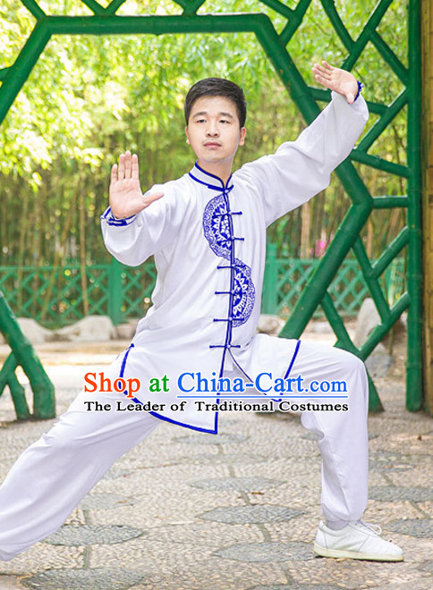 Chinese Traditional Kung Fu Martial Arts Practice and Competition Costume Wing Chun Apparel Taiji Tai Chi Uniform for Adults Children Men Women Boys Girls