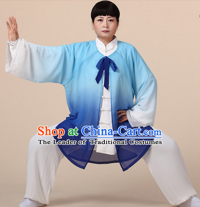 Chinese Asian Mandarin Kung Fu Martial Arts Practice and Competition Costume Wing Chun Apparel Taiji Tai Chi Uniform for Adults Children Men Women Boys Girls