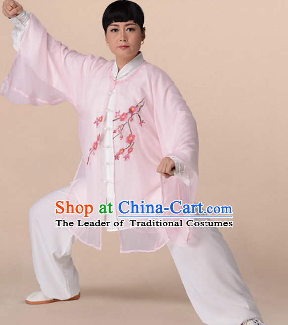 Chinese Asian Mandarin Kung Fu Martial Arts Practice and Competition Costume Wing Chun Apparel Taiji Tai Chi Uniform for Adults Children Men Women Boys Girls