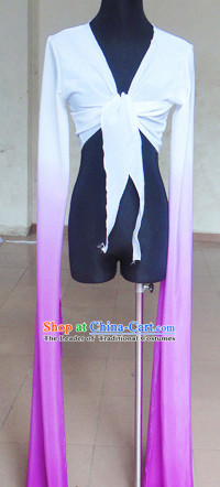White to Black Chinese Classic Water Sleeve Dance Costumes for Women or Girls