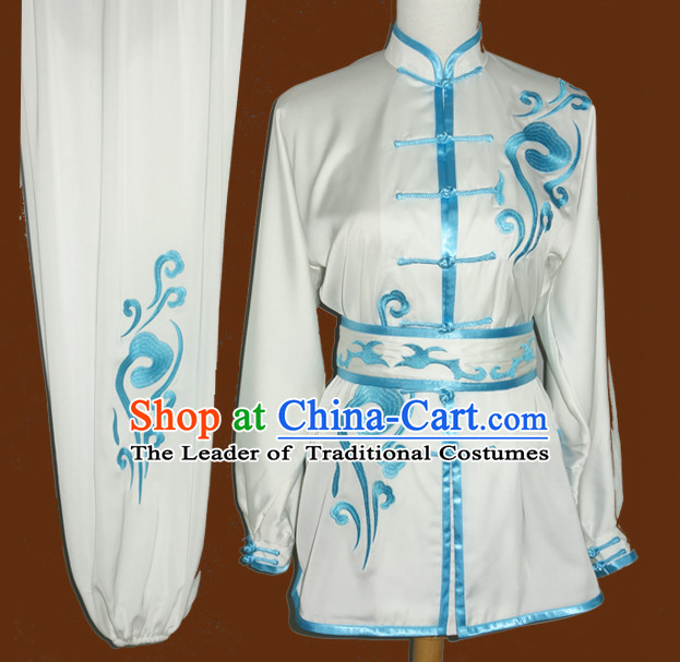 Top Mandarin Tai Chi Taiji Kung Fu Martial Arts Competition Uniform Dresses Suits Outfits for Adults