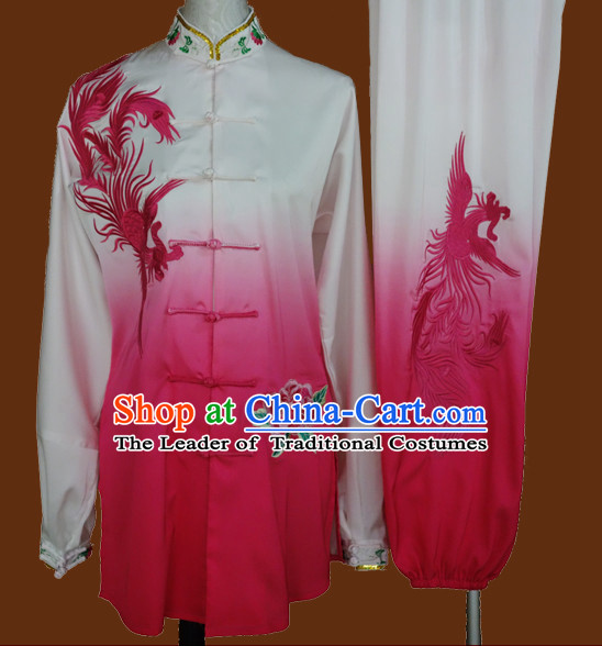 Top Mandarin Tai Chi Taiji Kung Fu Martial Arts Competition Uniforms Dresses Suits Outfits for Adults