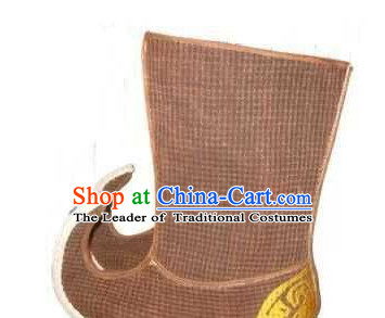 Ancient Chinese Film Handmade Boots for Men Boys Adults Children