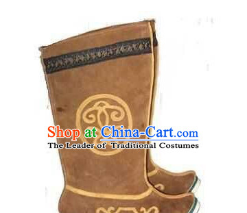 Asian Chinese Film Handmade Ancient Boots for Men Boys Adults Children