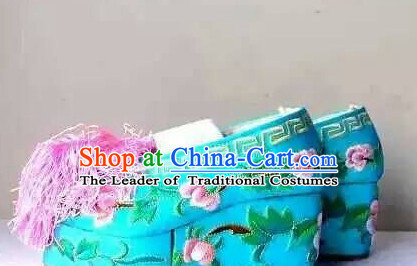 Handmade Ancient Traditional Chinese Handmade and Embroidered Hanfu Lotus Shoes China Shoes