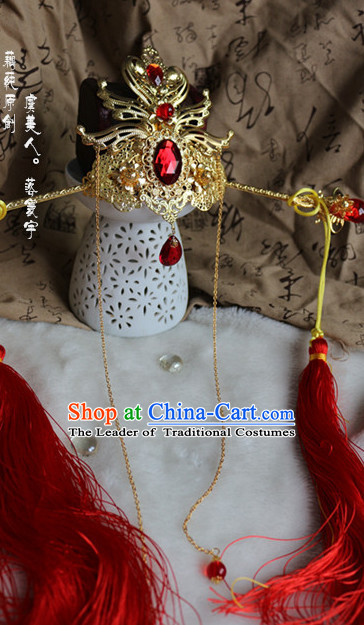 Ancient Chinese Emperor Prince Crown Headpieces