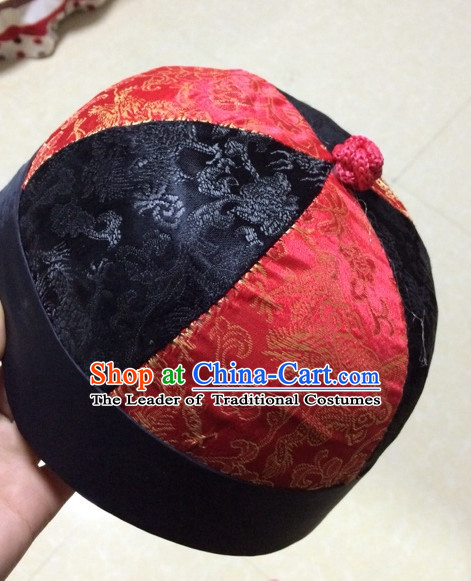 Traditional Chinese Black Hat for Men