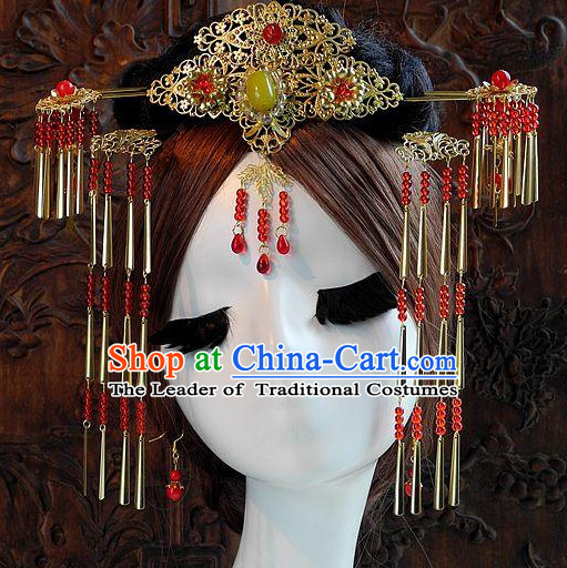 Ancient Chinese Empress Princess Queen Hair Style Accessories Hair Sticks Clips Hair Pin Hair Pieces Combs Ancient Chinese Chopsticks Asian Wedding Bridal Hair Ornaments Crown