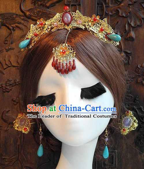 Ancient Chinese Empress Princess Queen Hair Style Accessories Hair Sticks Clips Hair Pin Hair Pieces Combs Ancient Chinese Chopsticks Asian Wedding Bridal Hair Ornaments Crown