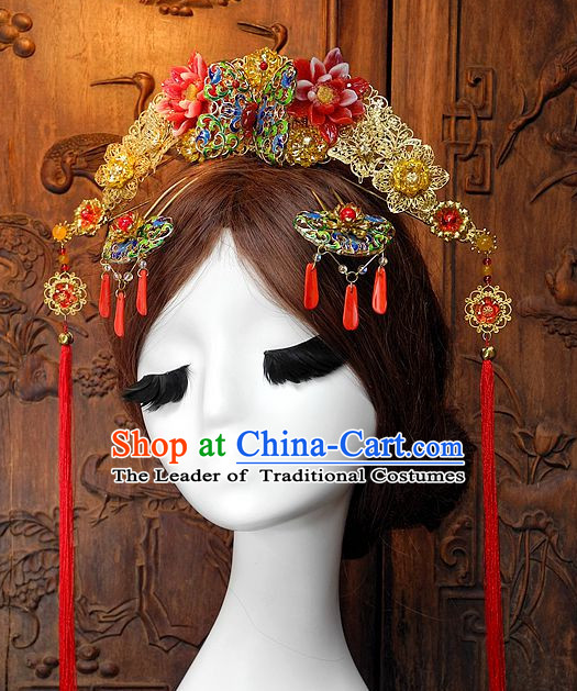 Ancient Chinese Empress Princess Queen Hair Style Accessories Hair Sticks Clips Hair Pin Hair Pieces Combs Ancient Chinese Chopsticks Asian Wedding Bridal Hair Ornaments Crown