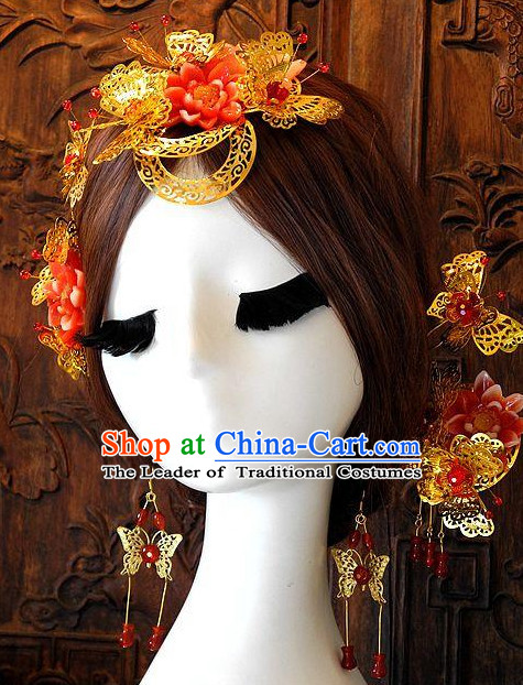 Ancient Chinese Empress Princess Queen Hair Style Accessories Hair Sticks Clips Hair Pin Hair Pieces Combs Ancient Chinese Chopsticks Asian Wedding Bridal Hair Ornaments Crown