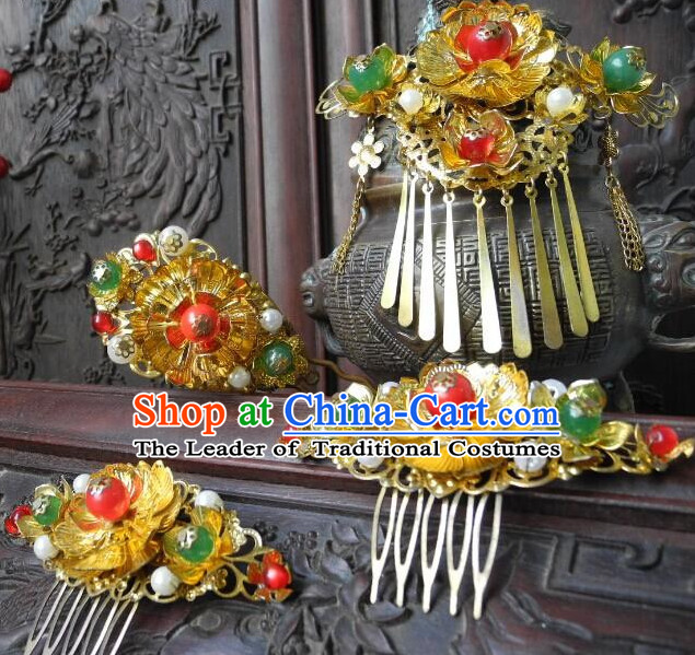 Ancient Chinese Empress Princess Queen Hair Style Accessories Hair Sticks Clips Hair Pin Hair Pieces Combs Ancient Chinese Chopsticks Asian Wedding Bridal Hair Ornaments Crown