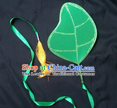 Green Leaf Dance Props Props for Dance Dancing Props for Sale for Kids Dance Stage Props Dance Cane Props Umbrella Children Adults