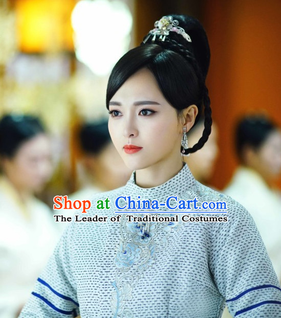 Ancient Chinese Beauty Black Wig Wigs and Hair Accessories