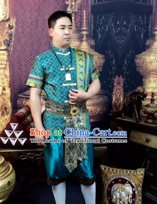 Top Traditional National Thai Costumes Garment Dress Thai Traditional Dress Dresses Wedding Dress Complete Set for Men Boys Youth Kids Adults