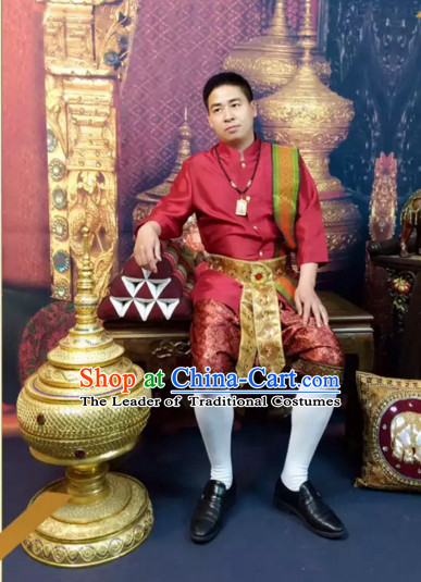 Top Traditional National Thai Costumes Garment Dress Thai Traditional Dress Dresses Wedding Dress Complete Set for Men Boys Youth Kids Adults