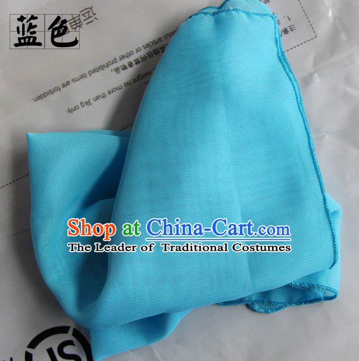 Blue Chinese Classcial Dancing Props Handkerchief