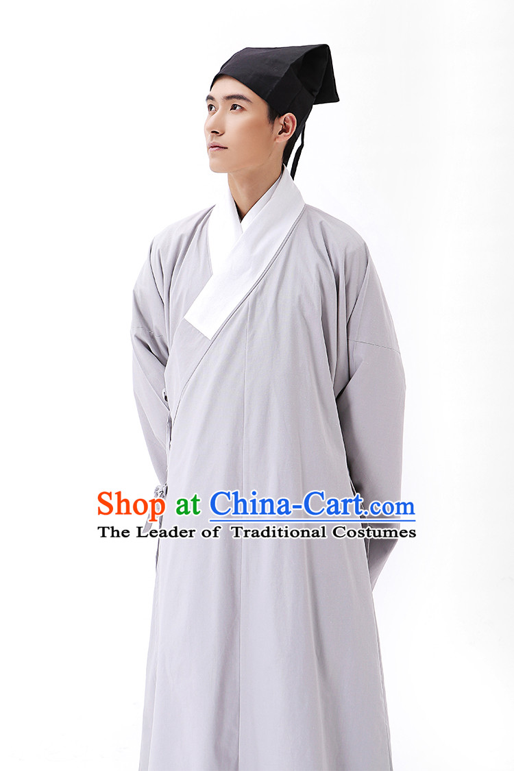 Traditional Hanfu Clothing Dress Buy Male Costume Robe Kimono Dress and Hat Complete Set for Men