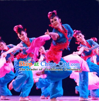 Traditional Chinese Color Transition Pure Silk Dance Fan