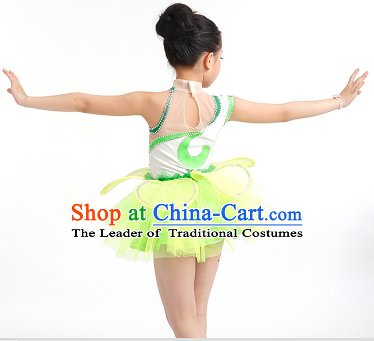 Chinese Competition dancing Costumes Kids dancing Costumes Folk dancings Ethnic dancing Fan dancing Dancing dancingwear