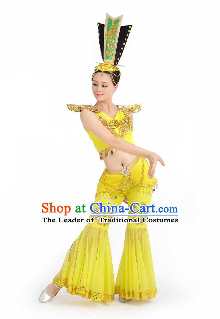 Chinese Competition Stage Classical Fairy Dance Costumes Female Dance Costumes Folk Dances Ethnic Dance Fan Dance Dancing Dancewear for Women