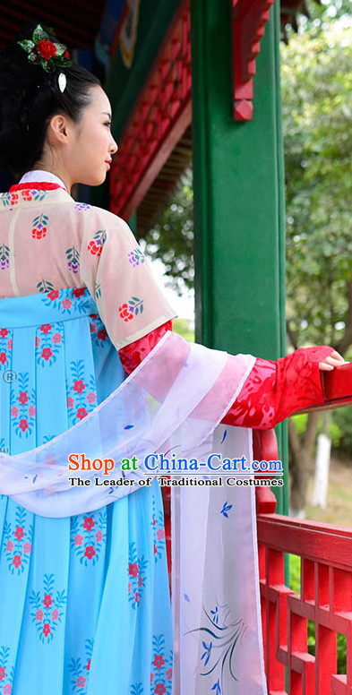 Ancient Chinese Hanfu Dress China Traditional Clothing Asian Long Dresses China Clothes Fashion Oriental Outfits for Women