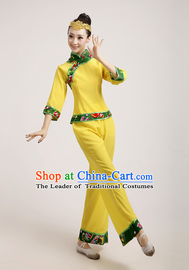 Traditional Chinese Dancewear Costumes Dancer Costumes Girls Dance Lyrical Dance Costume Ballroom Comtemporary Recital Dancewear Costume