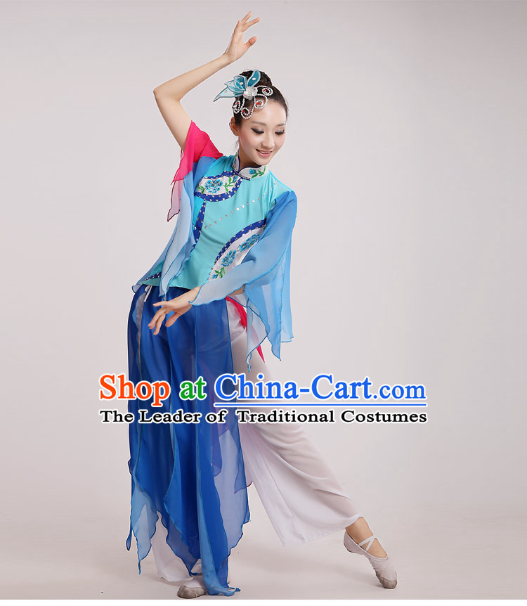 Traditional Chinese Dancewear Costumes Dancer Costumes Girls Dance Lyrical Dance Costume Ballroom Comtemporary Recital Dancewear Costume