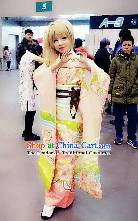Traditional Japanese Style Kimono Cosplay Dress for Women