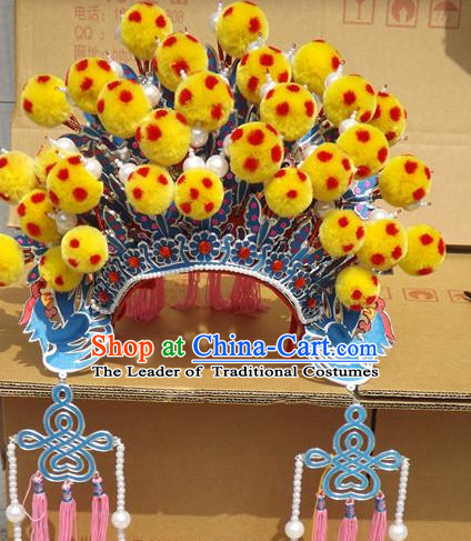 Traditional Chinese Opera Hat Hair Jewelry Hairpieces