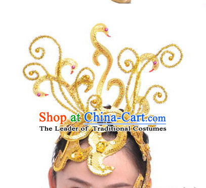 Traditional Chinese Stage Performance Dance Hat for Women