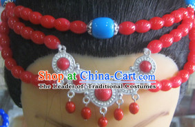 Traditional Chinese Tibetan Headdress for Women