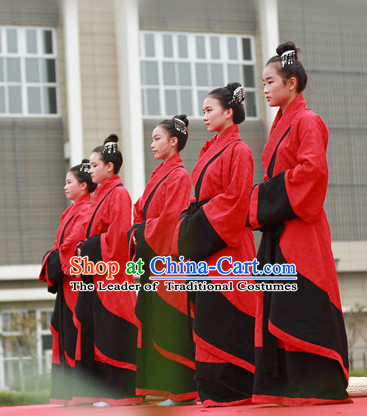 Ancient Chinese Clothing and Hair Jewelry Complete Set for Women