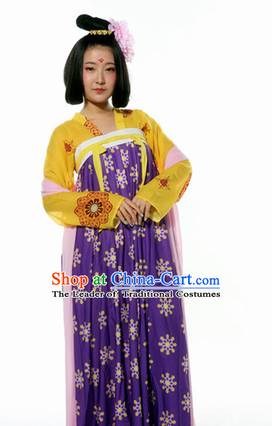 Ancient Chinese Clothing and Hair Jewelry Complete Set for Women