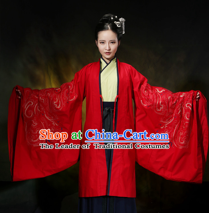 Asian Chinese Hanfu Dress Costume Clothing Oriental Dress Chinese Robes Kimono for Women Gilrls Adults Children
