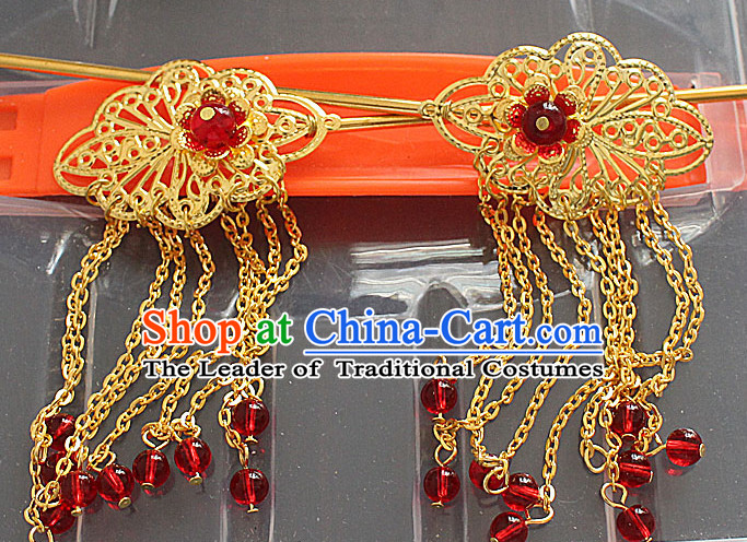 Chinese Ancient Flower Headdress Hairpin Headwear Jewelry for Women Girls